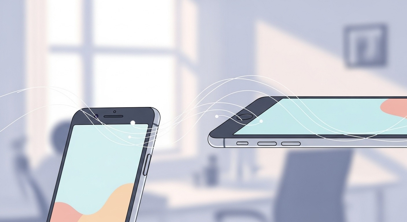 Wave Connect: Professional sharing without an app. For iPhone/Android pros focused on data privacy & branding.